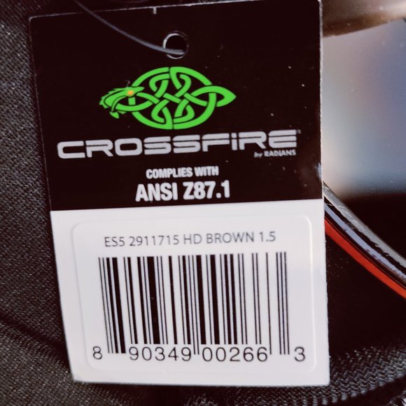 CrossFire - Safety Glasses - Magnifying +1.5, Brown Lenses, Scratch Resistant - Picture 7 of 7